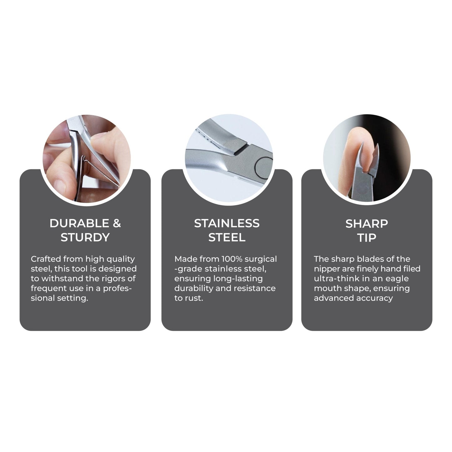 Cuticle Nipper - D-09 (Stainless Steel) - The Salon Partner
