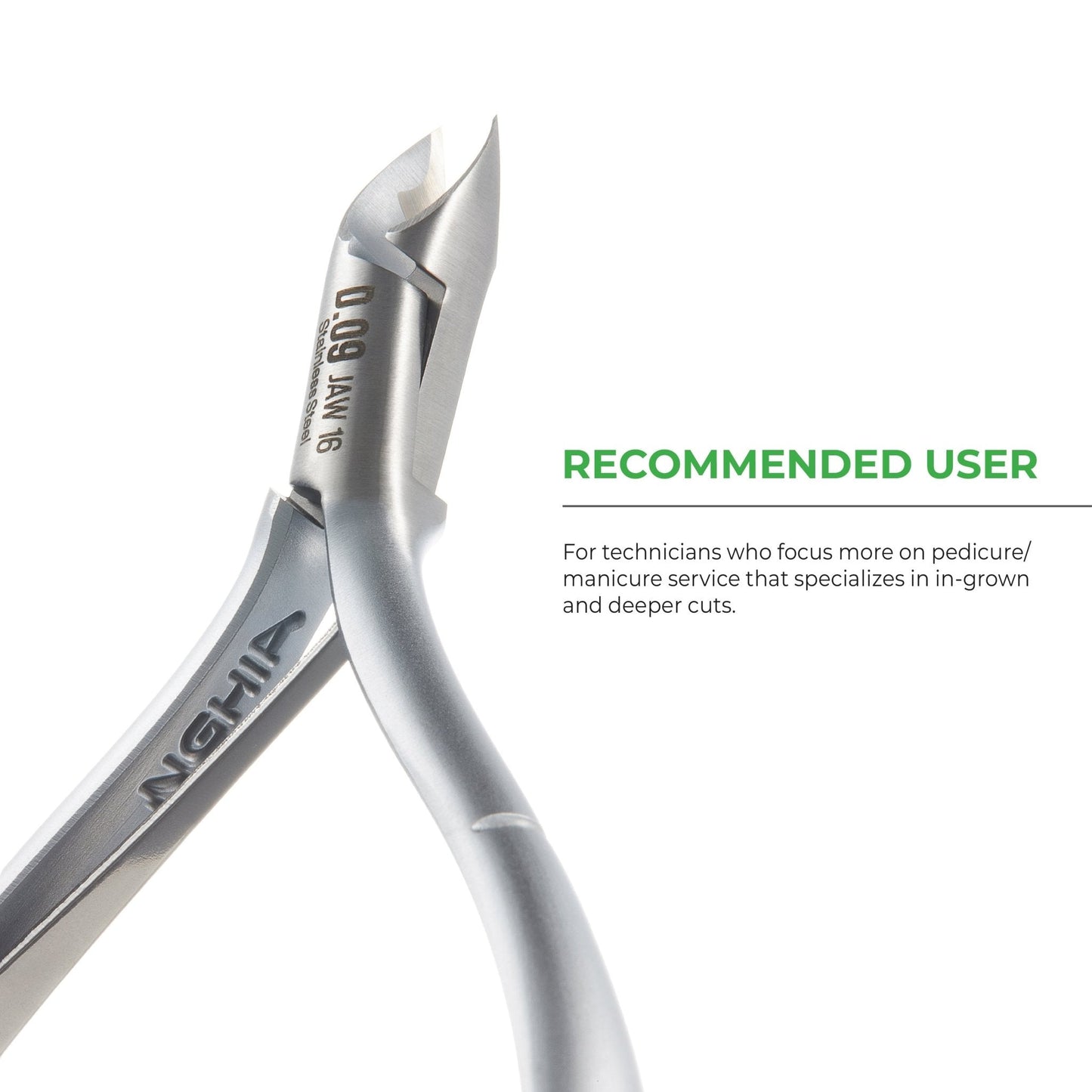 Cuticle Nipper - D-09 (Stainless Steel) - The Salon Partner