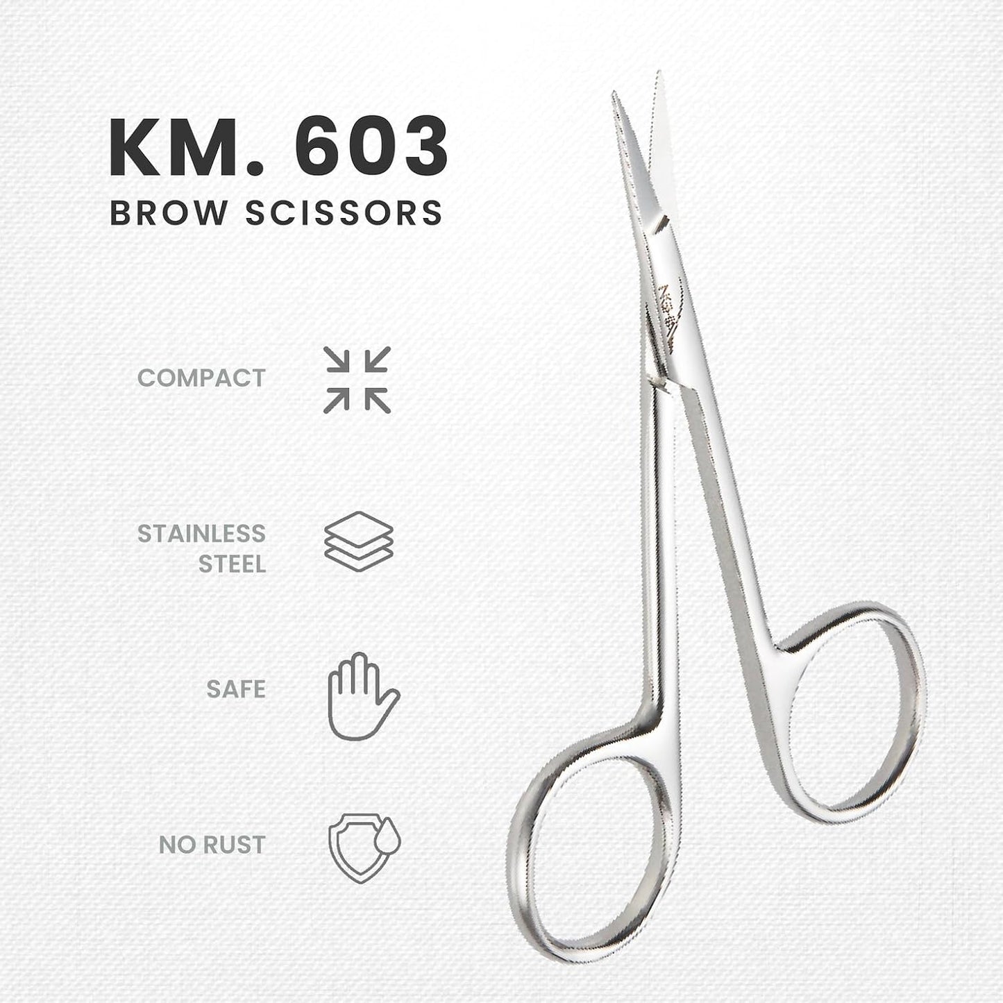 Eyebrow Scissors (Stainless Steel) - The Salon Partner
