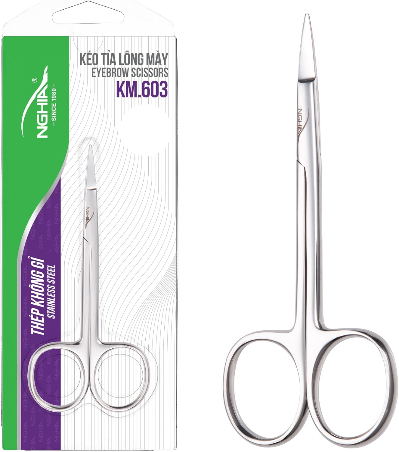 Eyebrow Scissors (Stainless Steel) - The Salon Partner