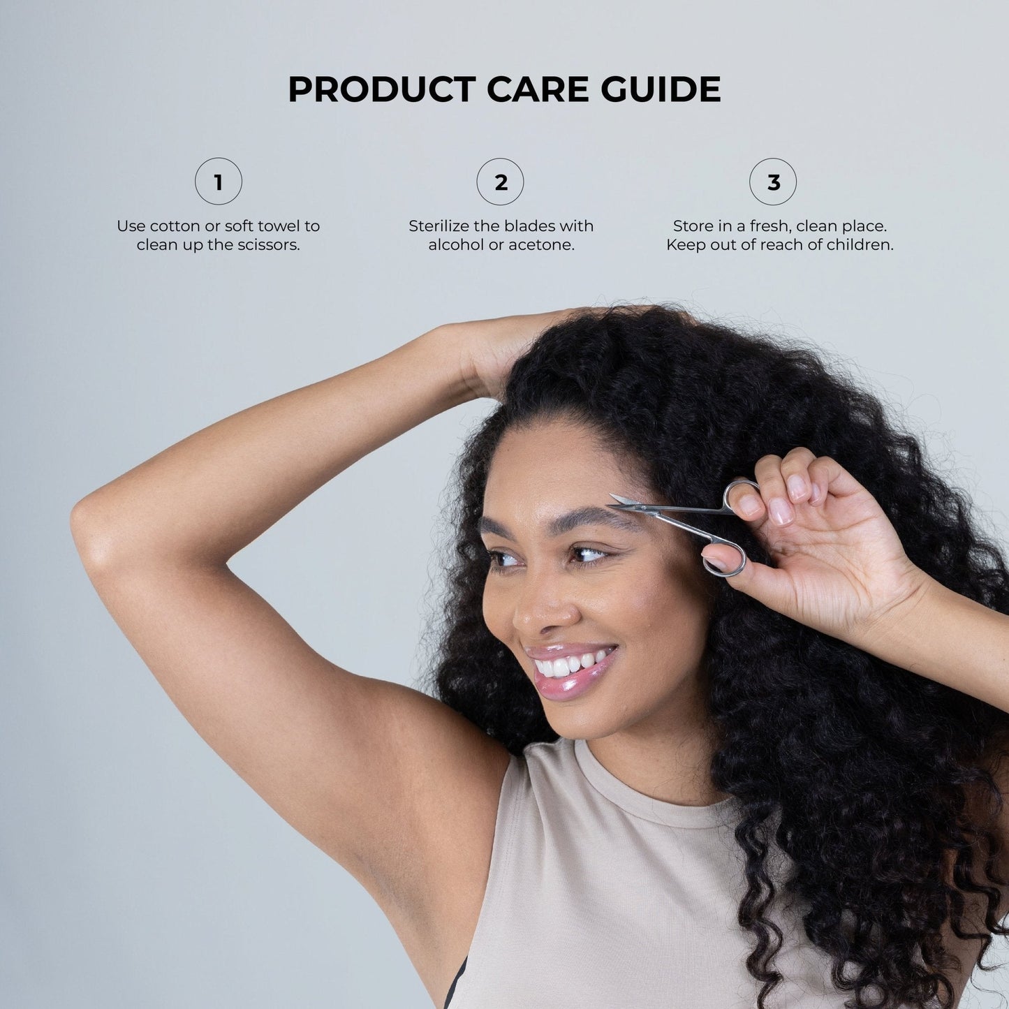 Eyebrow Scissors (Stainless Steel) - The Salon Partner