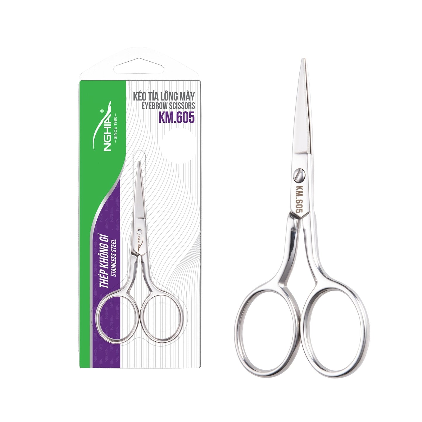 Eyebrow Scissors (Stainless Steel) - The Salon Partner