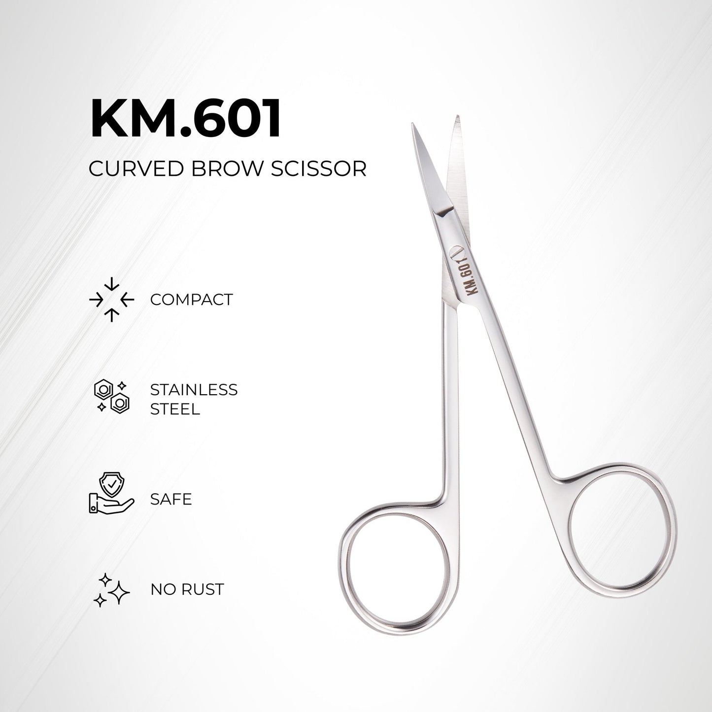 Eyebrow Scissors (Stainless Steel) - The Salon Partner