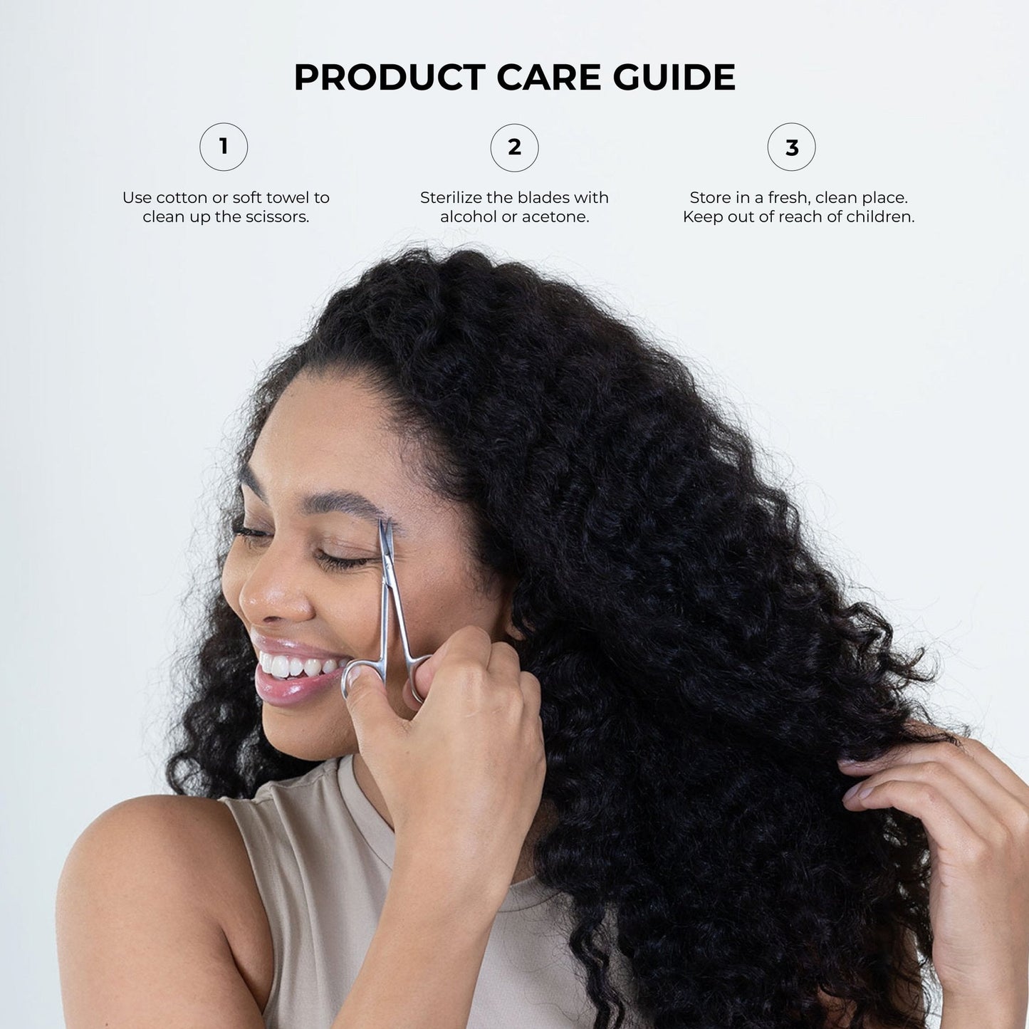 Eyebrow Scissors (Stainless Steel) - The Salon Partner