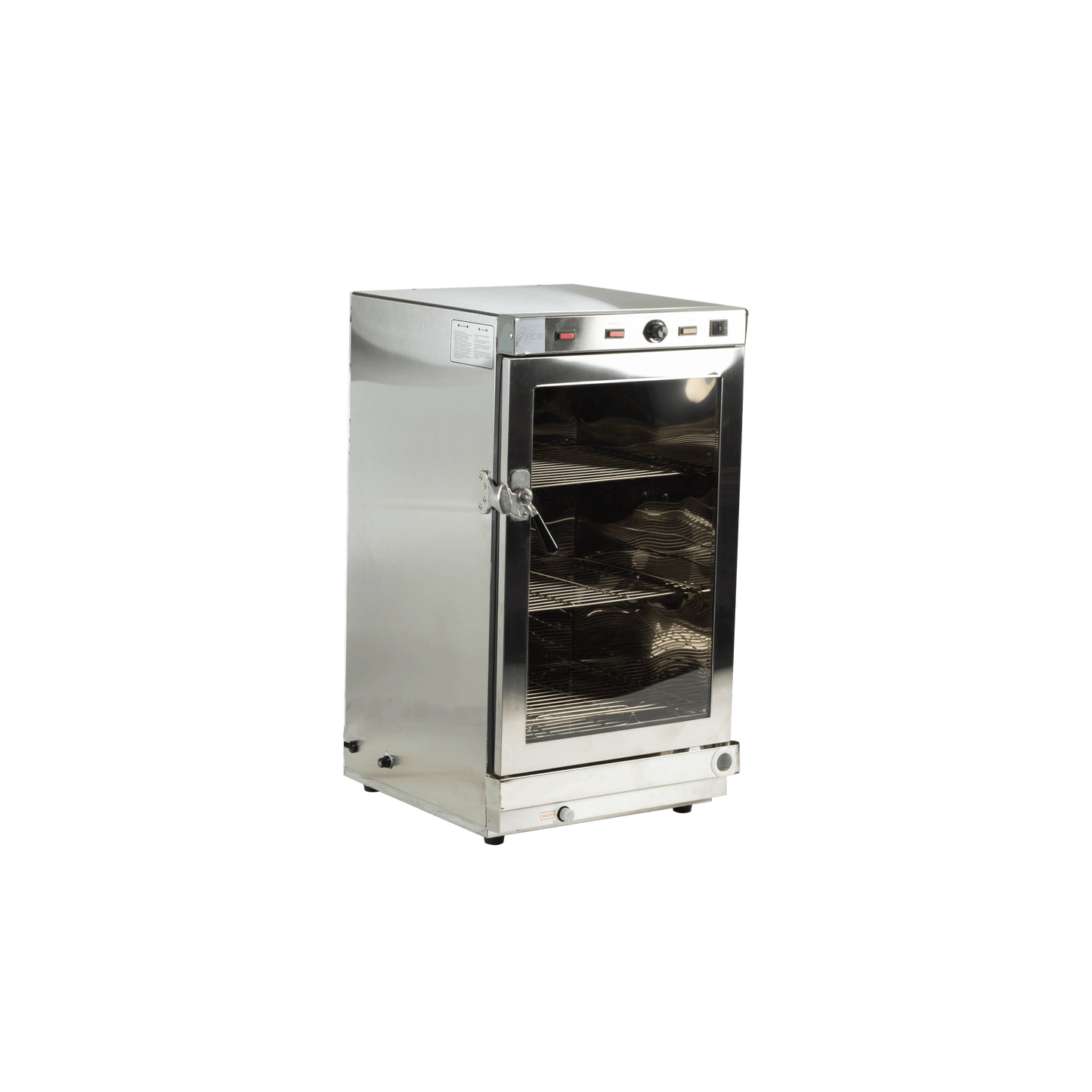 Fiori S120 steam towel warmer, stainless-steel cabinet with glass front door