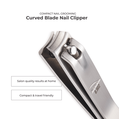 Curve Blade Large Nail Clipper - B-902 (Stainless Steel) - The Salon Partner
