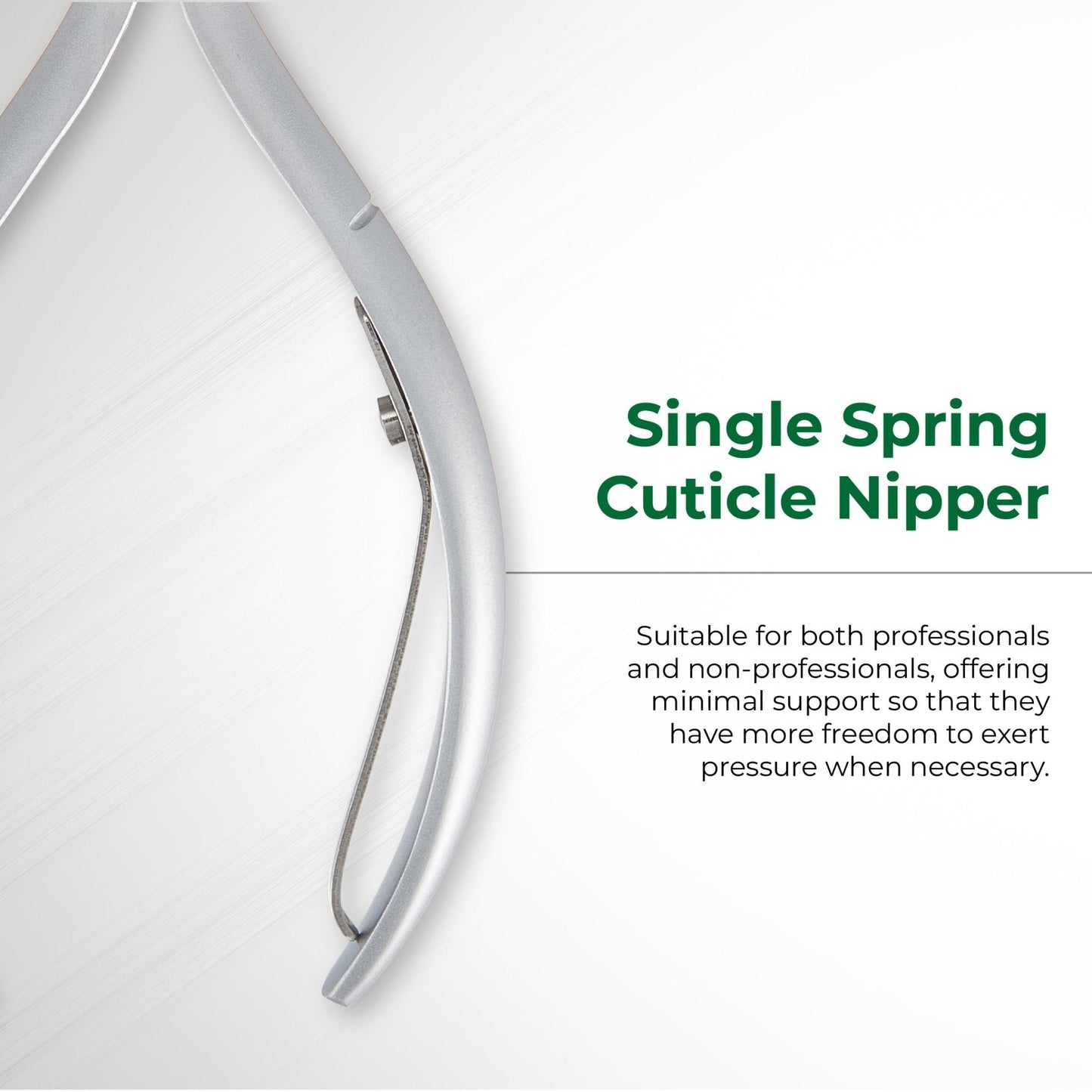 Cuticle Nipper - D-01 (Stainless Steel) - The Salon Partner