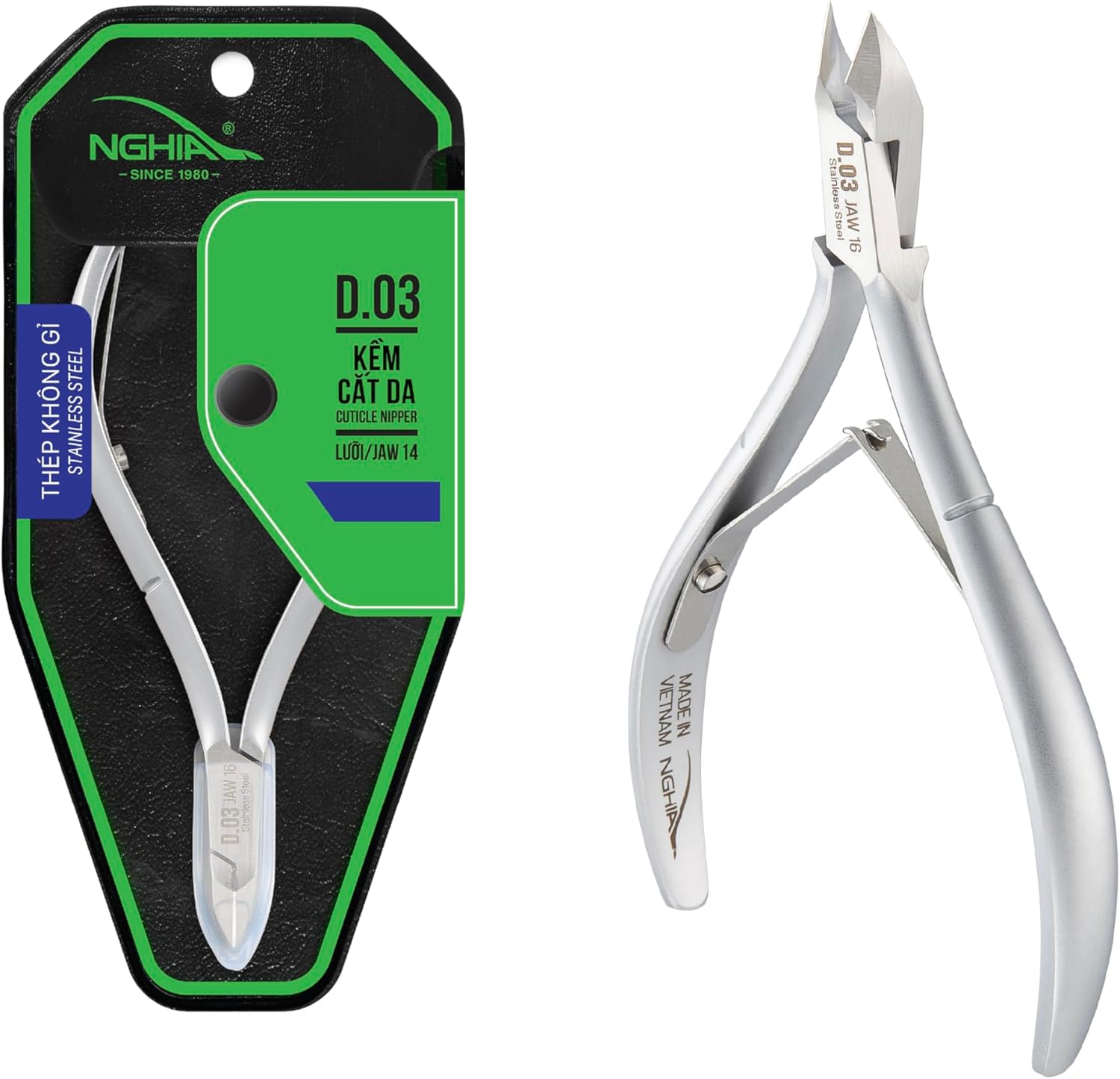 Cuticle Nipper - D-03 (Stainless Steel) - The Salon Partner