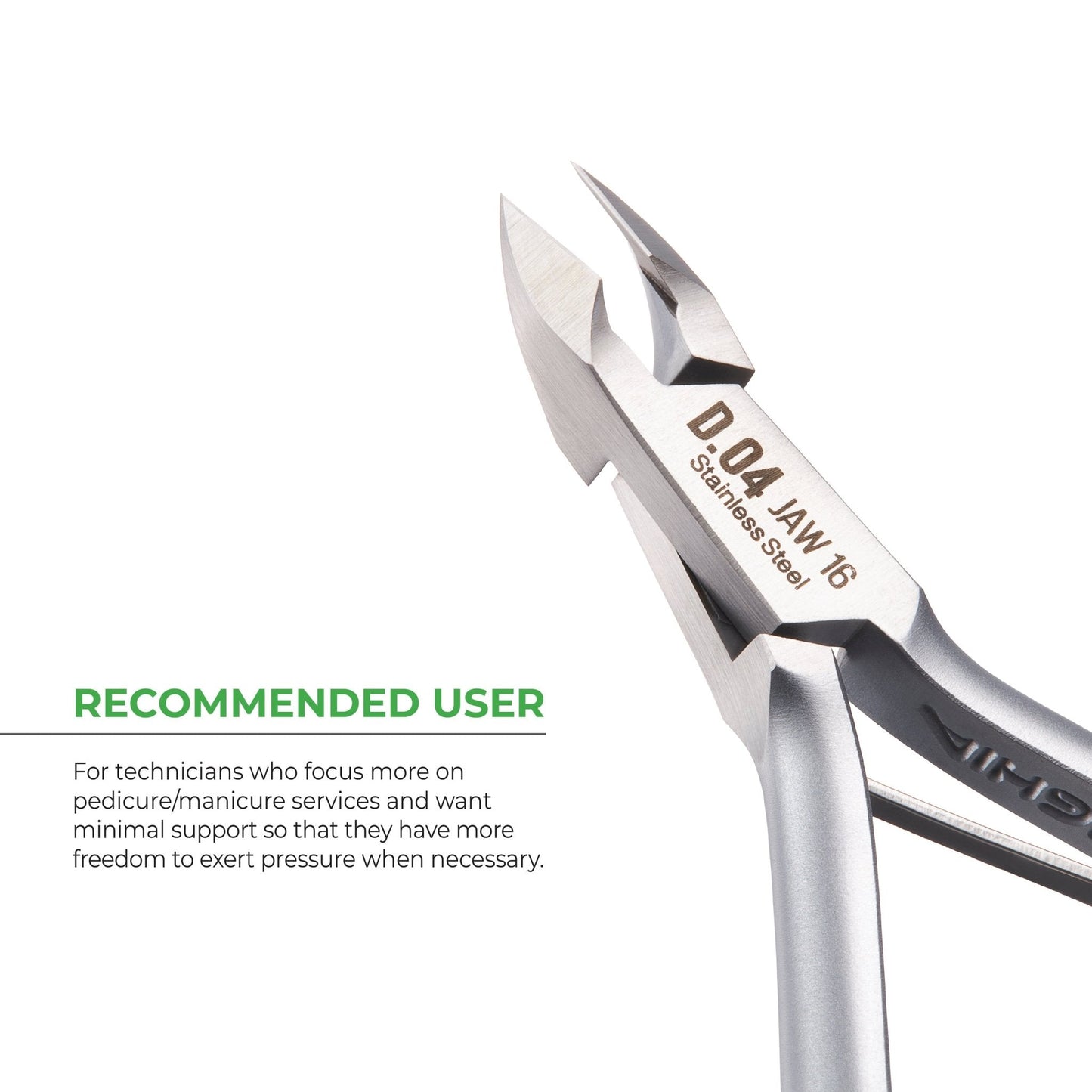 Cuticle Nipper - D-04 (Stainless Steel) - The Salon Partner