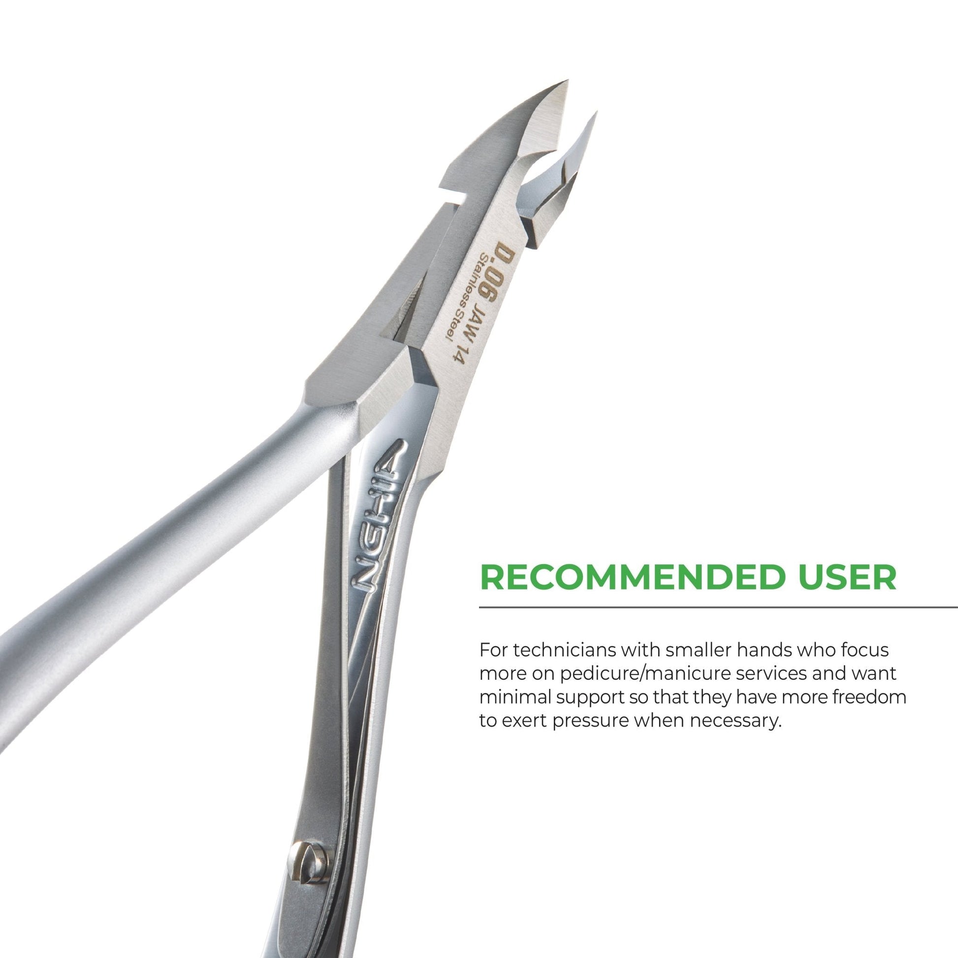 Cuticle Nipper - D-06 (Stainless Steel) - The Salon Partner