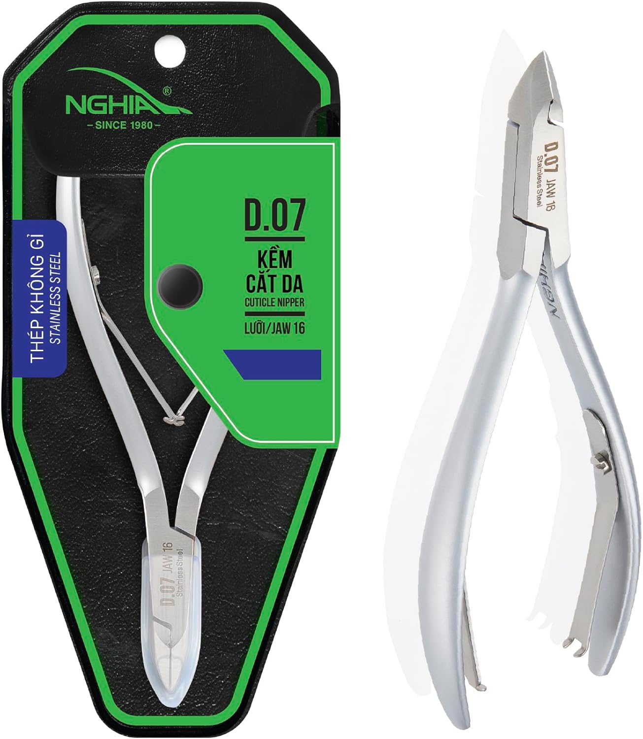 Cuticle Nipper - D-07 (Stainless Steel) - The Salon Partner