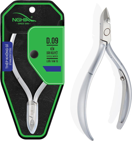 Cuticle Nipper - D-09 (Stainless Steel) - The Salon Partner