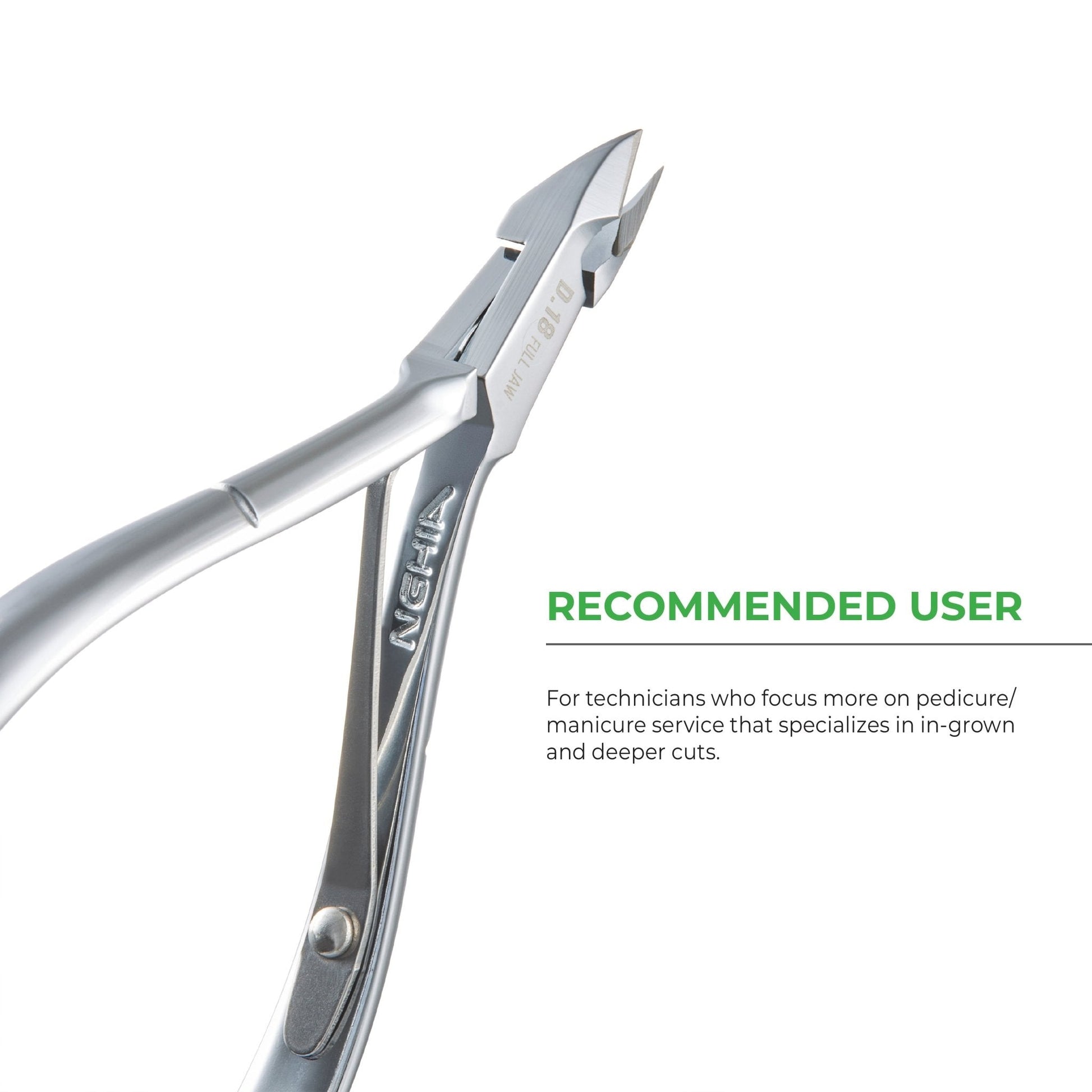 Cuticle Nipper - D - 18 (Hard Steel) - W.S. Industries, Inc.