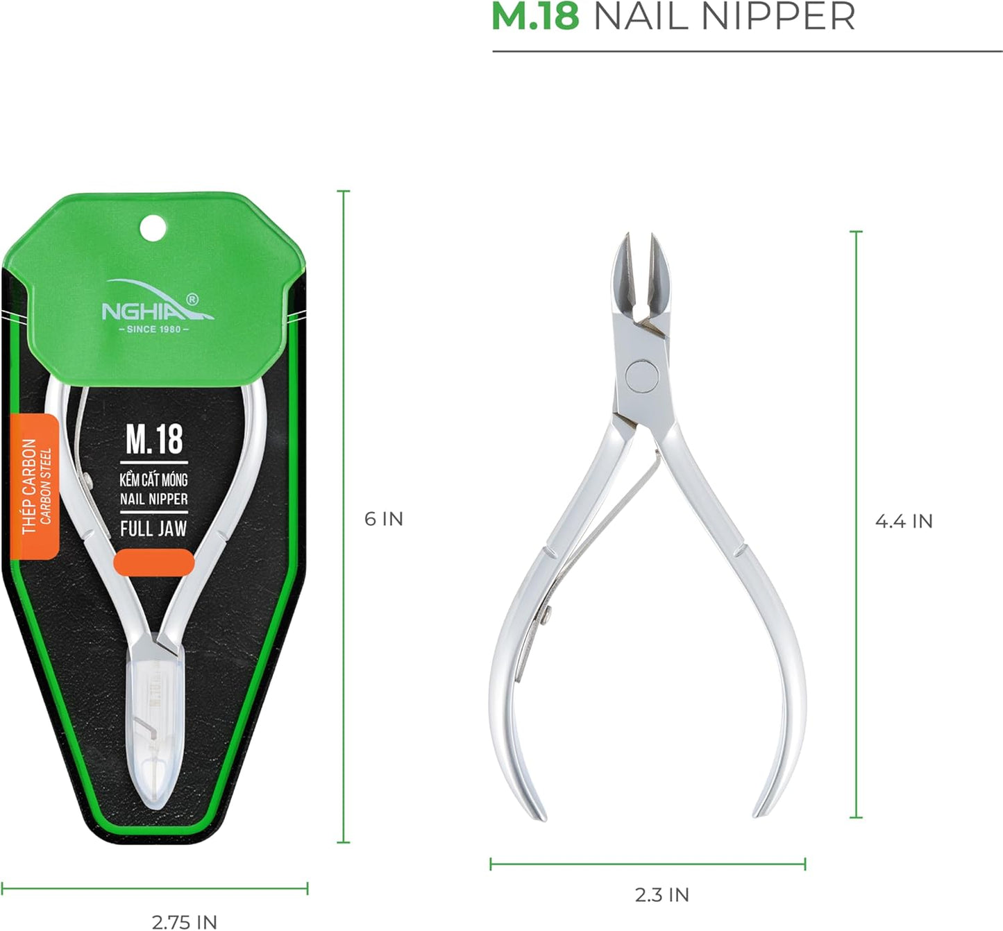 Cuticle Nipper - M-18(Hard Steel) - The Salon Partner