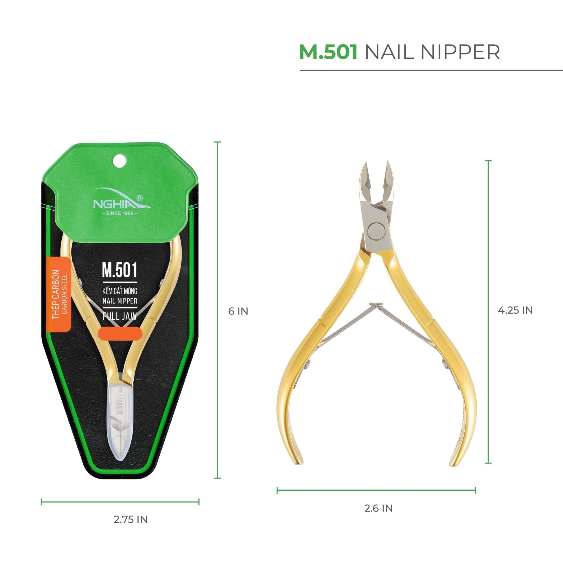 Cuticle Nipper - M-501 (Hard Steel) - The Salon Partner