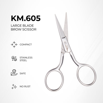 Eyebrow Scissors (Stainless Steel) - The Salon Partner