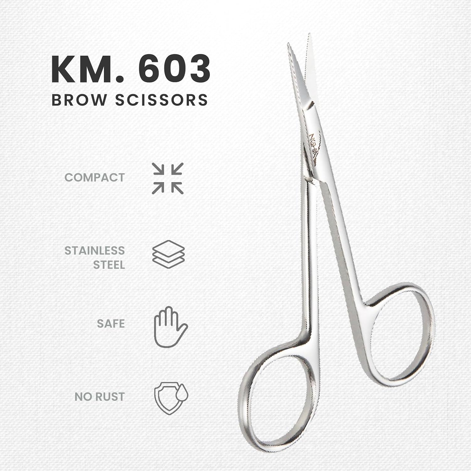 Eyebrow Scissors (Stainless Steel) - The Salon Partner