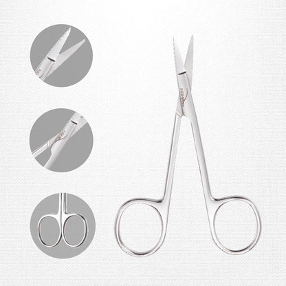 Eyebrow Scissors (Stainless Steel) - The Salon Partner
