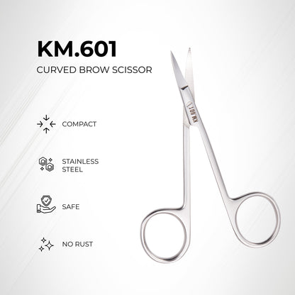 Eyebrow Scissors (Stainless Steel) - The Salon Partner