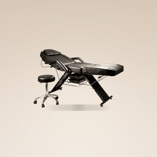 Fiori Deluxe facial bed with hydraulic technician stool
