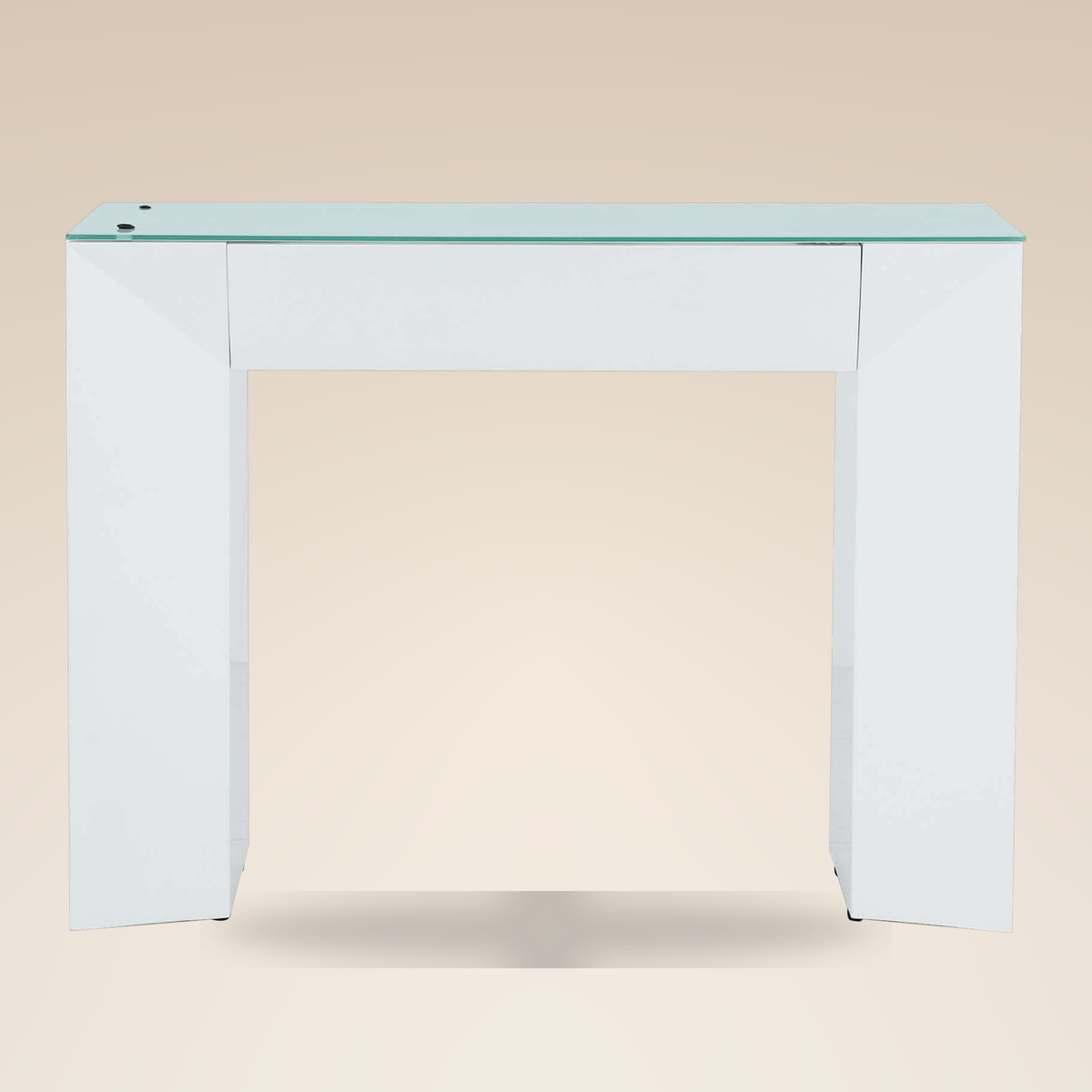 Fiori Geom nail table with geometric base, single station