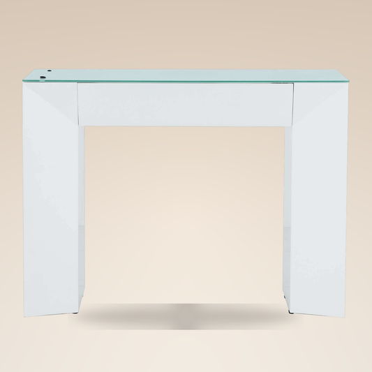 Fiori Geom nail table with geometric base, single station