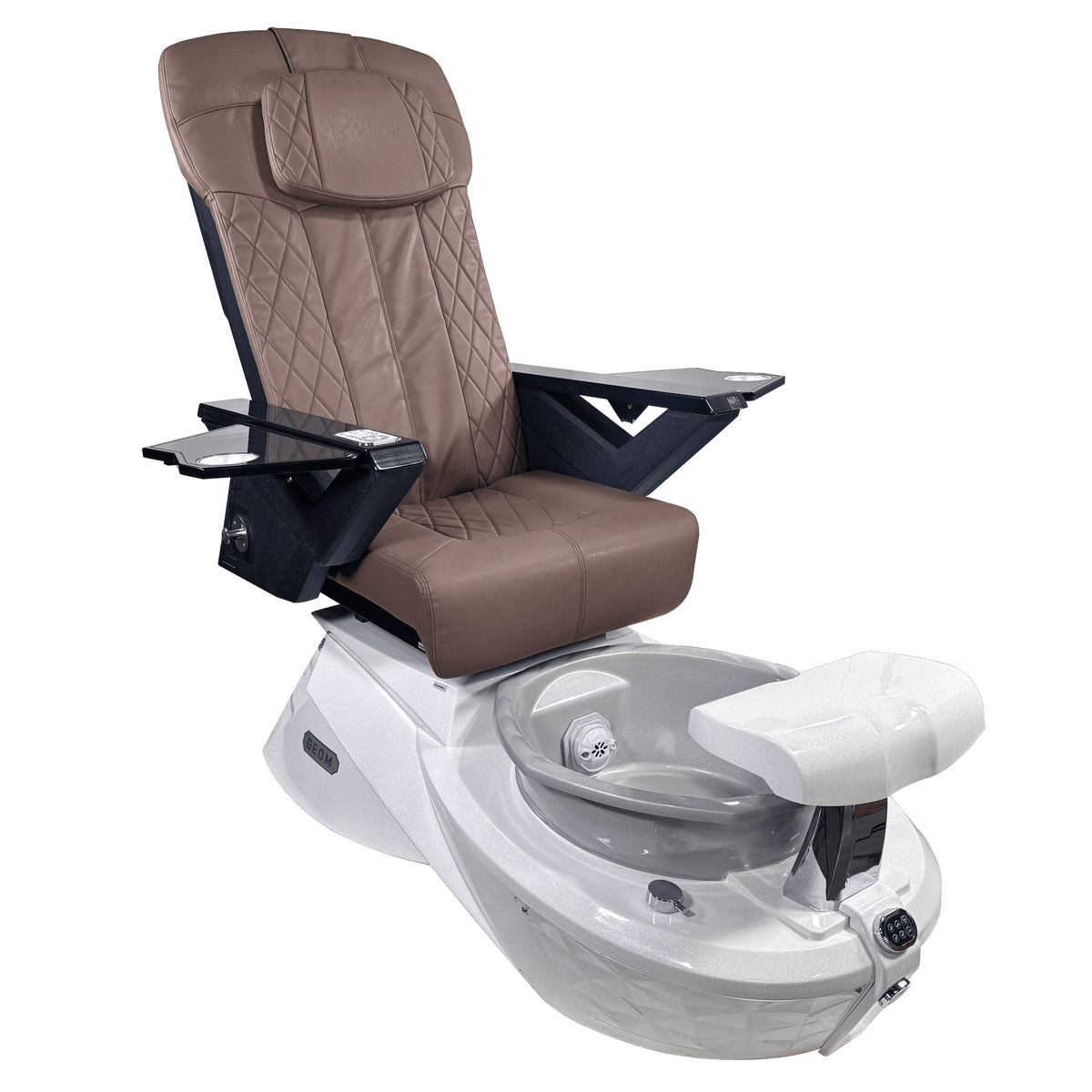 Fiori Geom pedicure spa USB and power outlet detail
