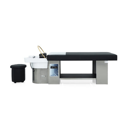 Lumora head spa bed CUPC-certified plumbing detail