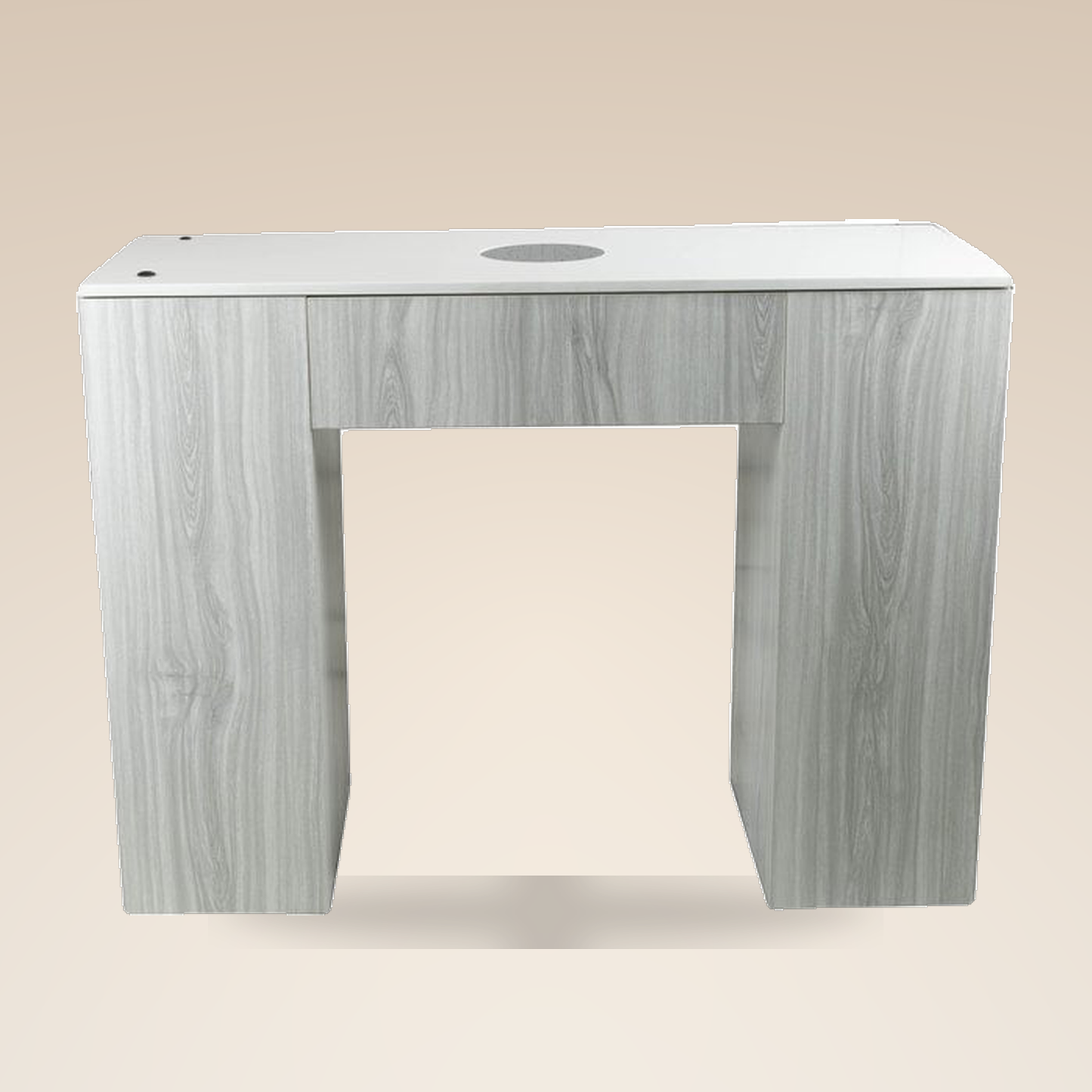 Fiori Omni nail table with marble top, single station
