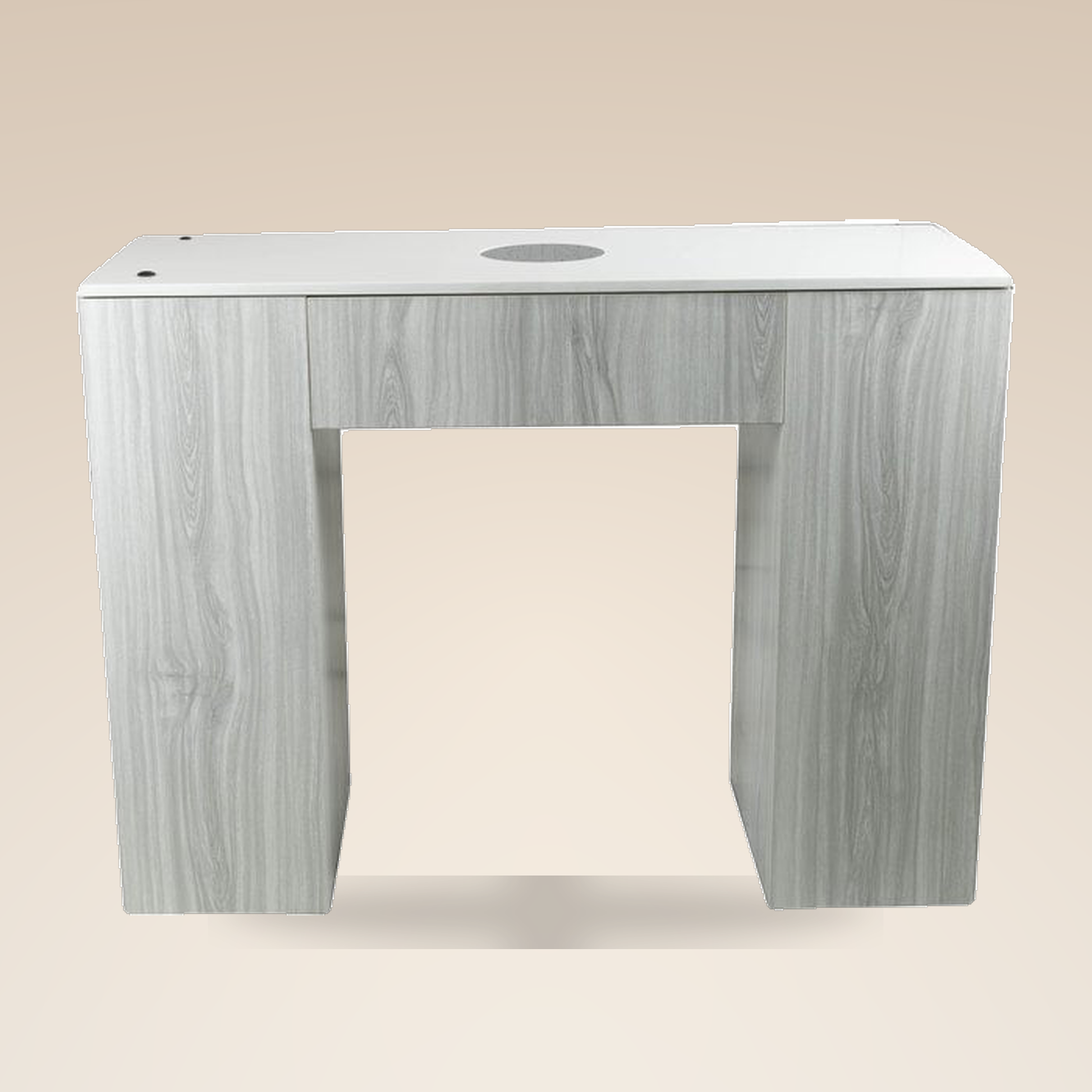 Fiori Omni nail table with marble top, single station