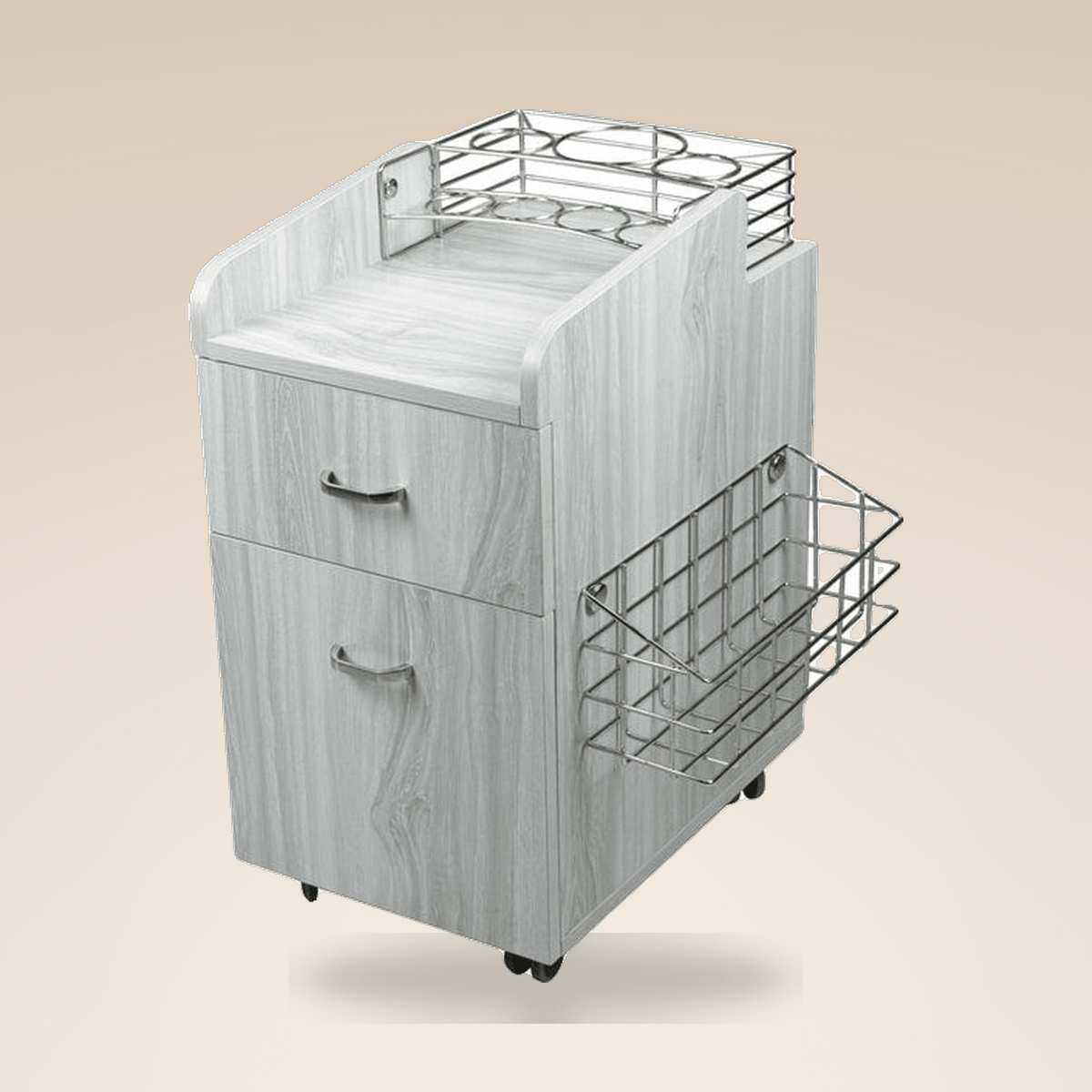 Fiori Omni pedicure trolley with swivel casters