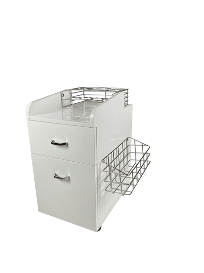 Fiori Omni pedicure trolley in white finish