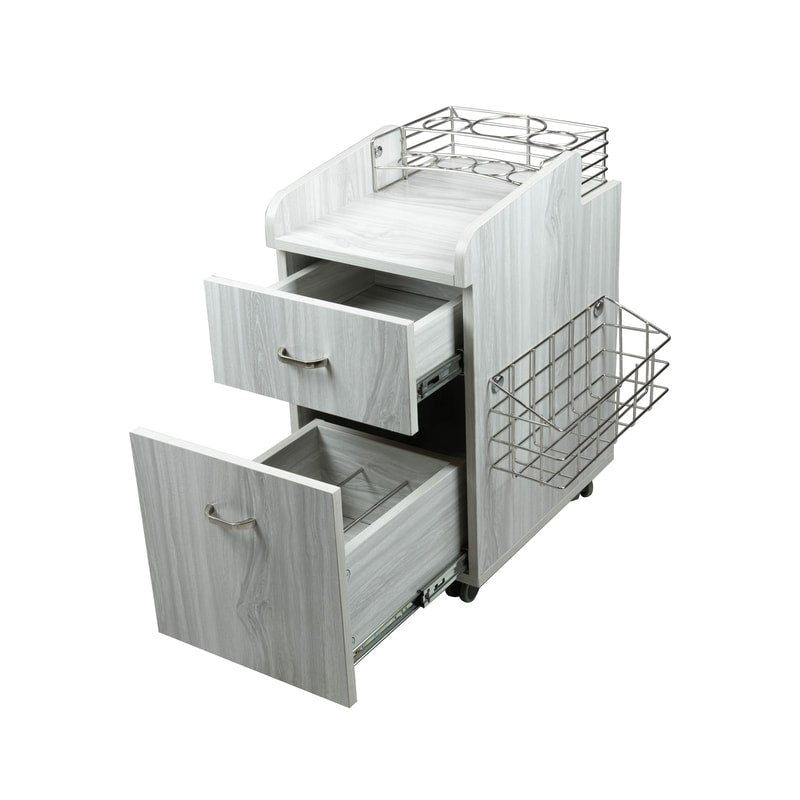 Fiori Omni pedicure trolley divided drawer storage