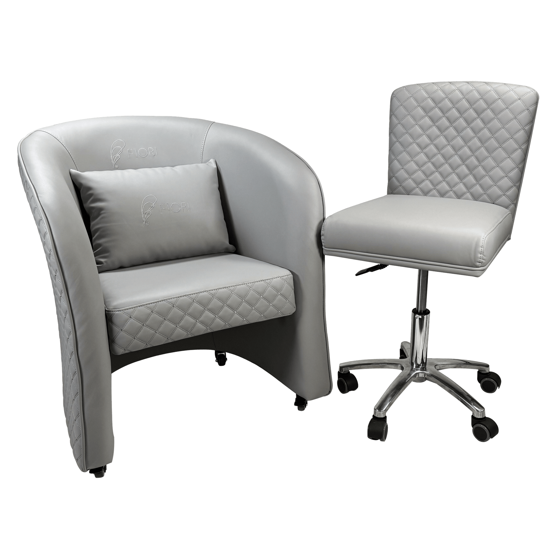 Fiori Relax customer chair, three-quarter view