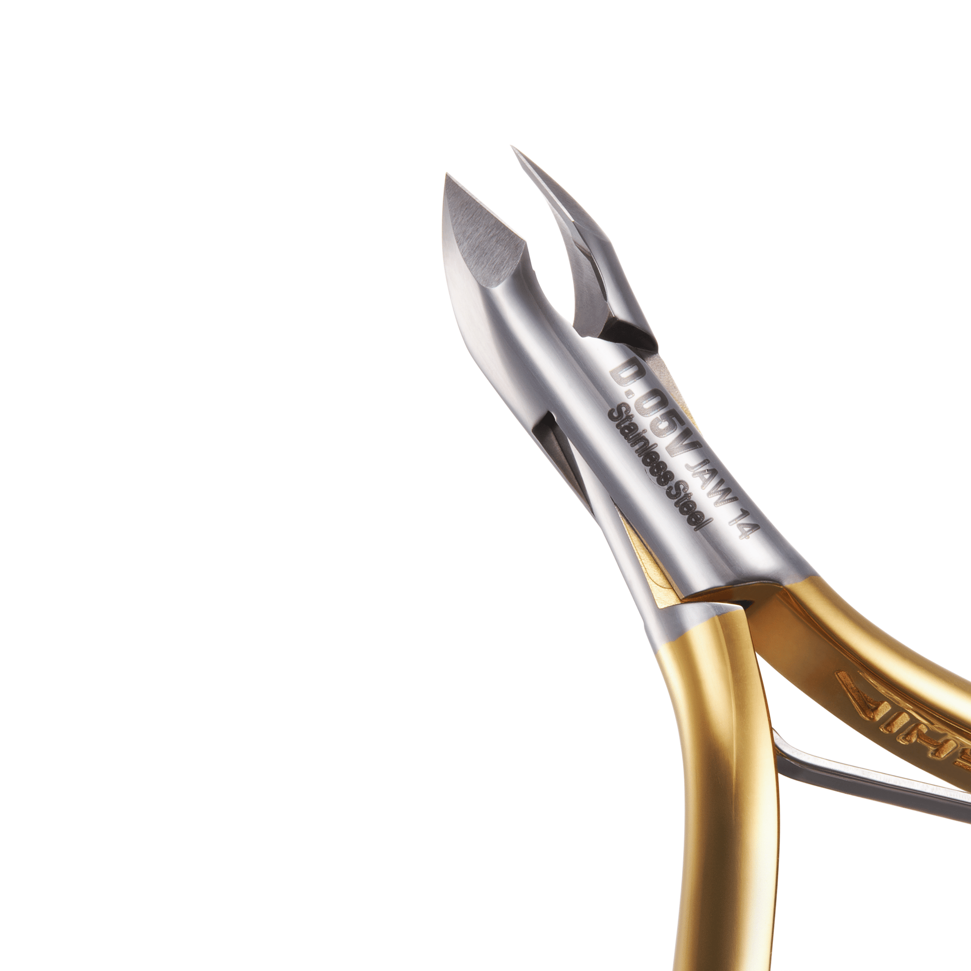 GOLD Cuticle Nipper - D - 05V (Stainless Steel) - W.S. Industries, Inc.