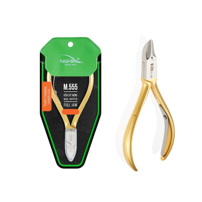 GOLD Nail Nipper - M-555 (Hard Steel) - The Salon Partner