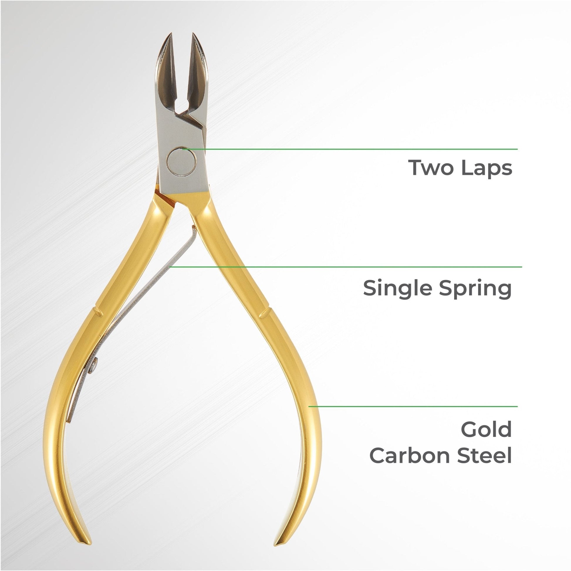 GOLD Nail Nipper - M-555 (Hard Steel) - The Salon Partner