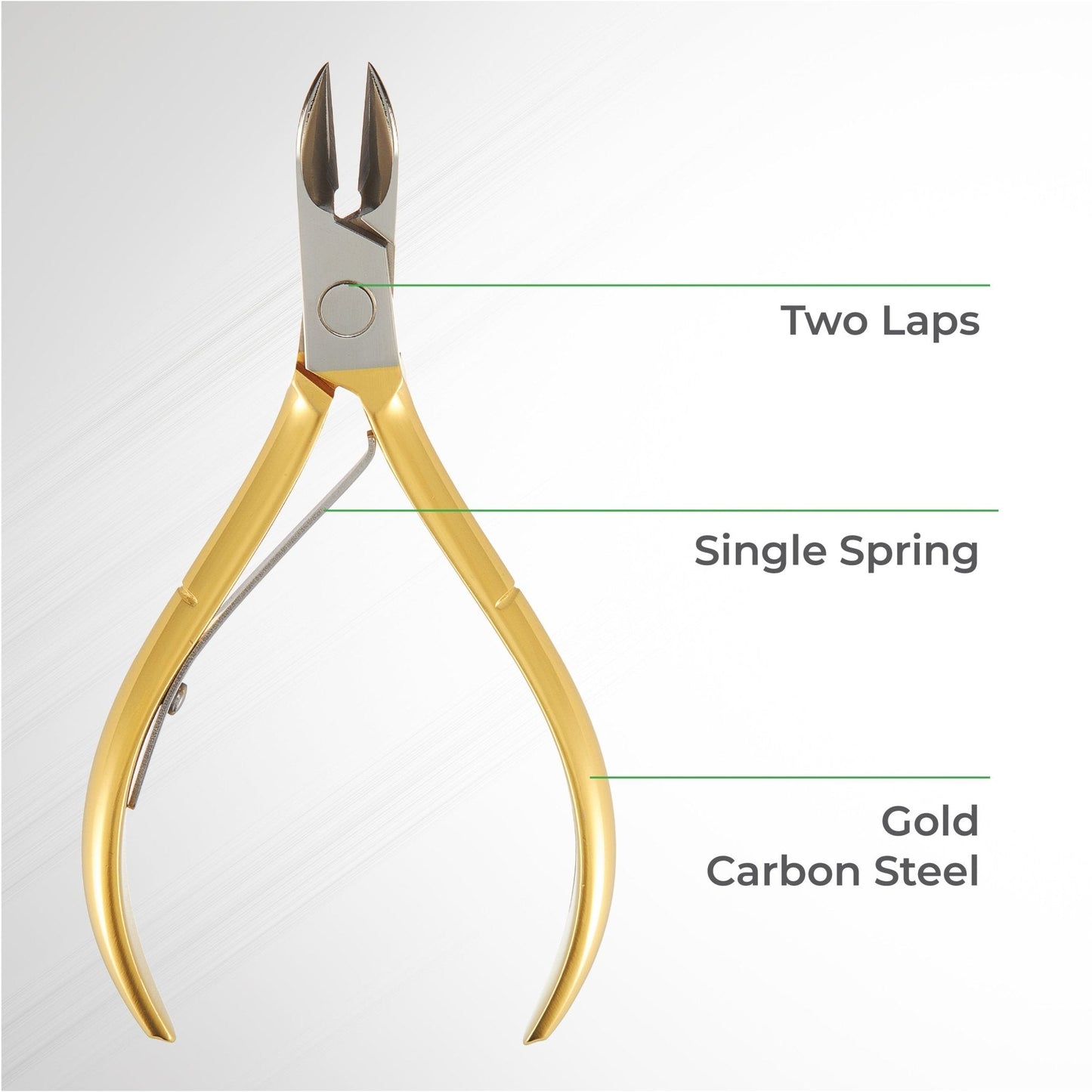 GOLD Nail Nipper - M - 555 (Hard Steel) - W.S. Industries, Inc.