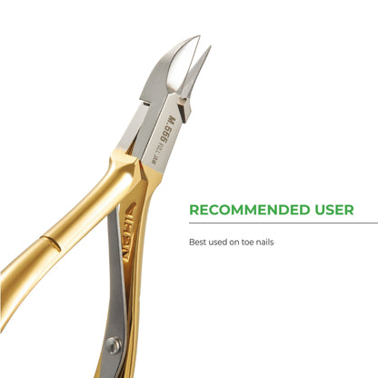 GOLD Nail Nipper - M-555 (Hard Steel) - The Salon Partner