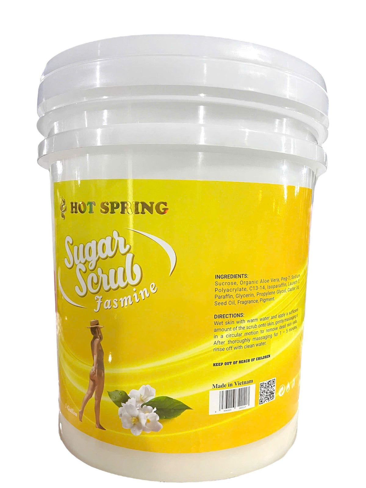 Hot Spring Sugar Scrub 5-gallon pail — Jasmine