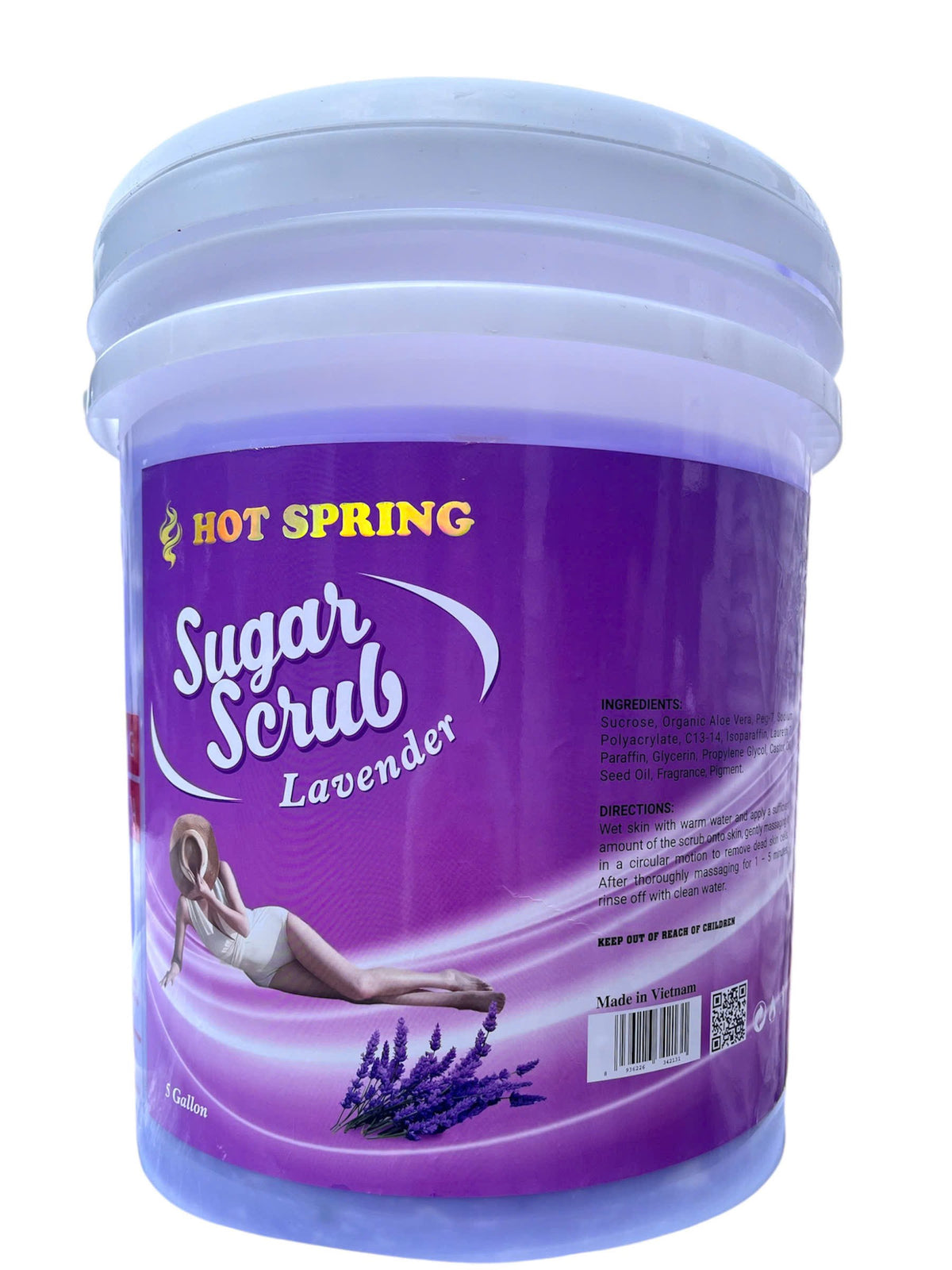 Hot Spring Sugar Scrub 5-gallon pail — Lavender