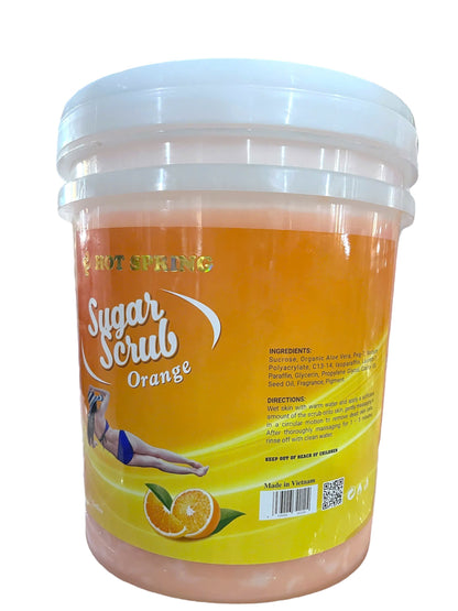 Hot Spring Sugar Scrub 5-gallon pail — Orange