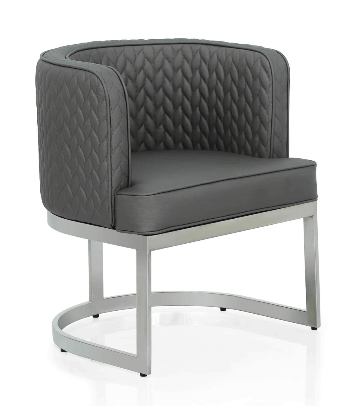 Luna Series chair in light grey upholstery