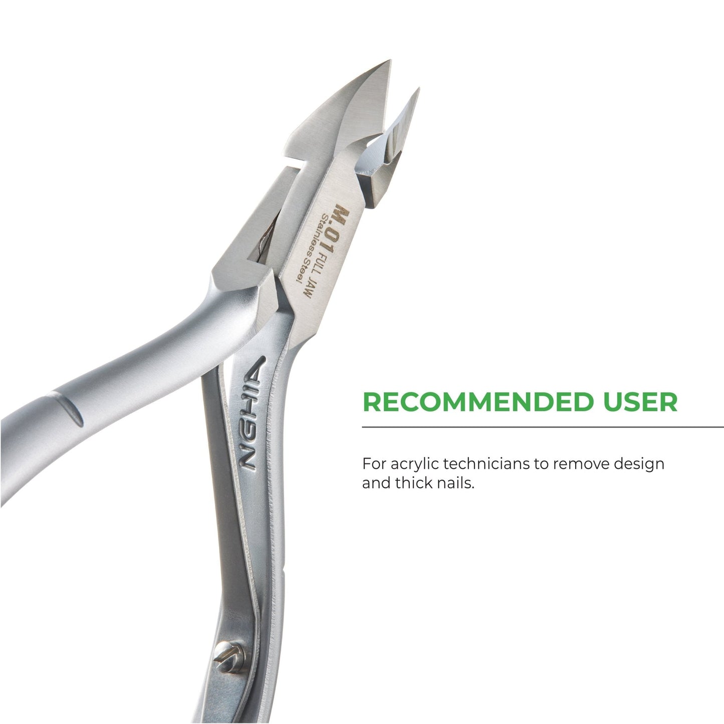 Nail Nipper - M-01 (Stainless Steel) - The Salon Partner