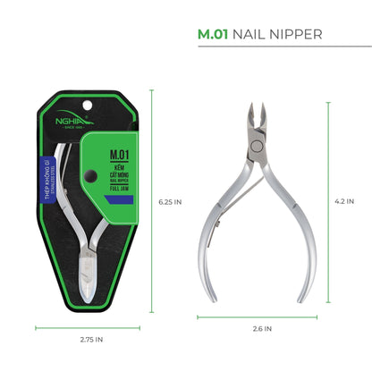 Nail Nipper - M-01 (Stainless Steel) - The Salon Partner