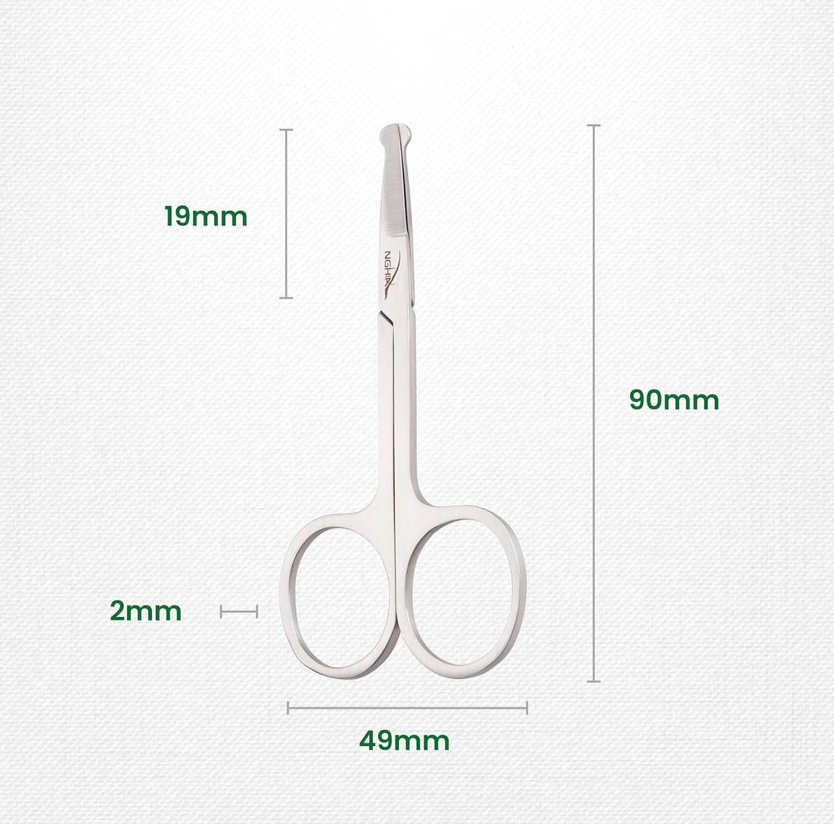 Nose Scissors - KM - 604 (Stainless Steel) - W.S. Industries, Inc.