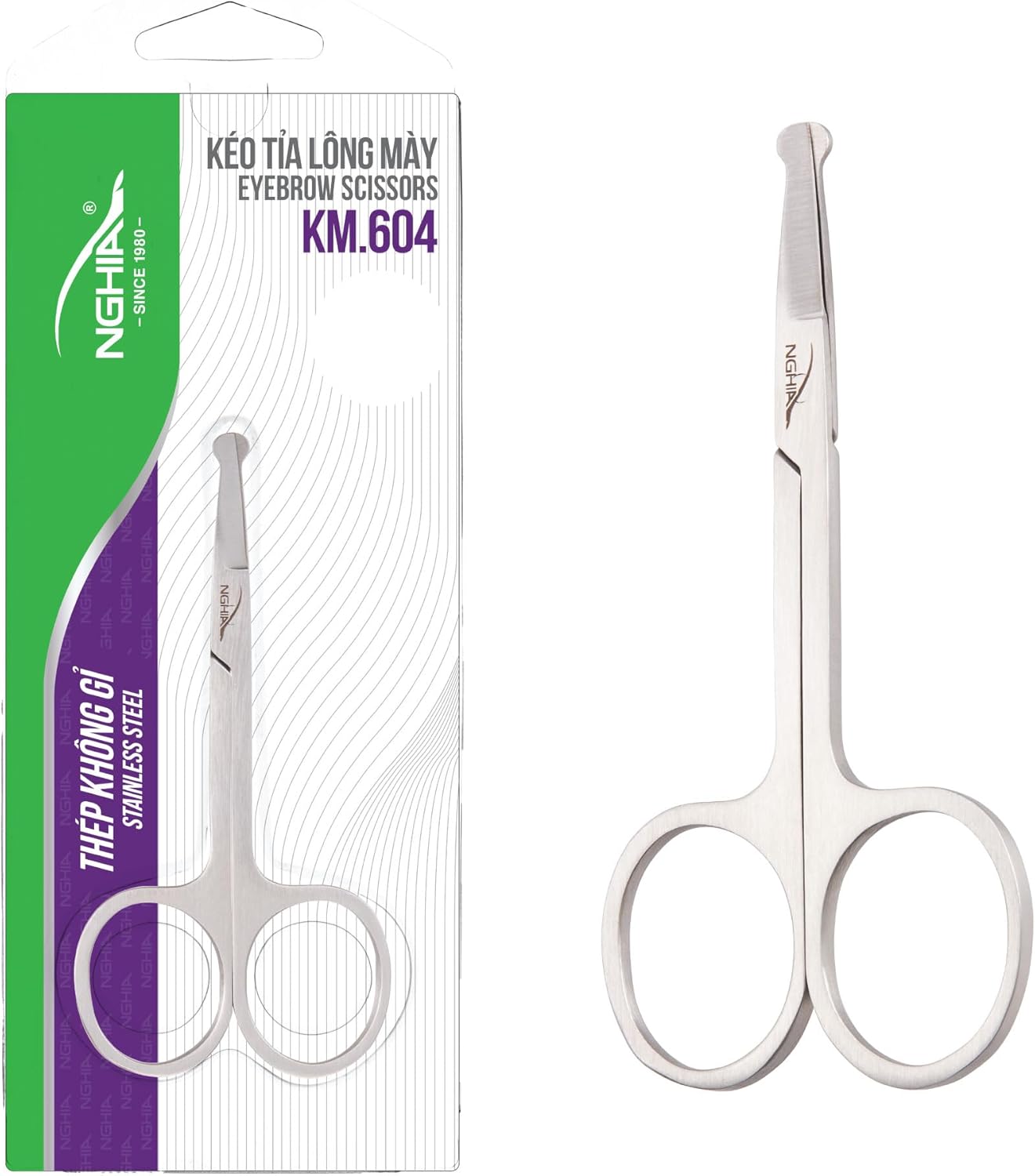 Nose Scissors - KM-604 (Stainless Steel) - The Salon Partner