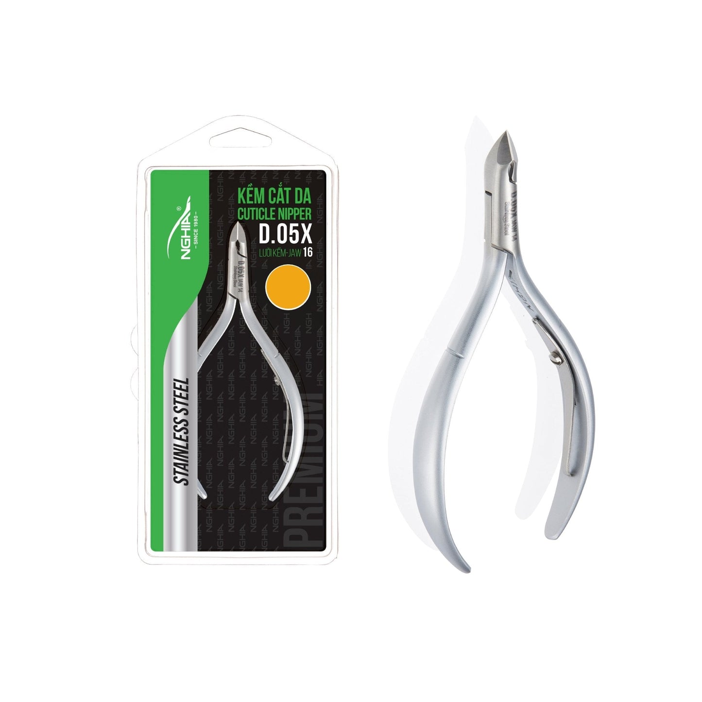 Premium Cuticle Nipper - D-05X (Stainless Steel) - The Salon Partner