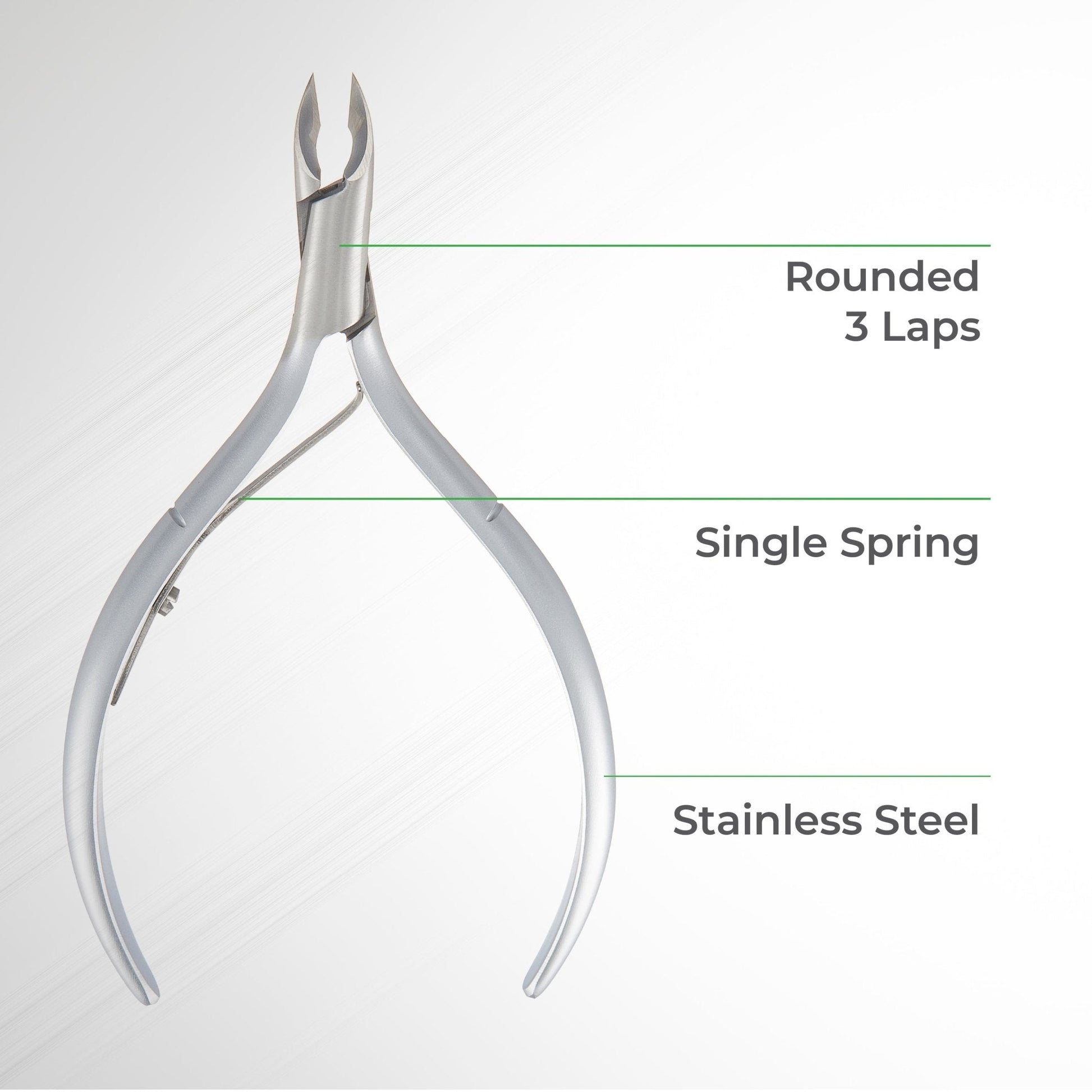 Premium Cuticle Nipper - D-05X (Stainless Steel) - The Salon Partner