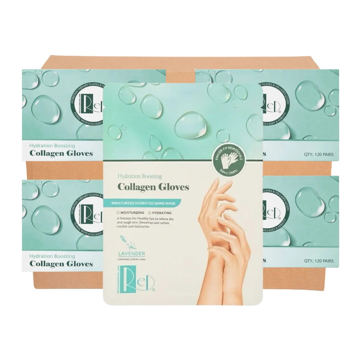 ReD Hydration Boosting Collagen Gloves, case of 480 pairs (4 boxes)